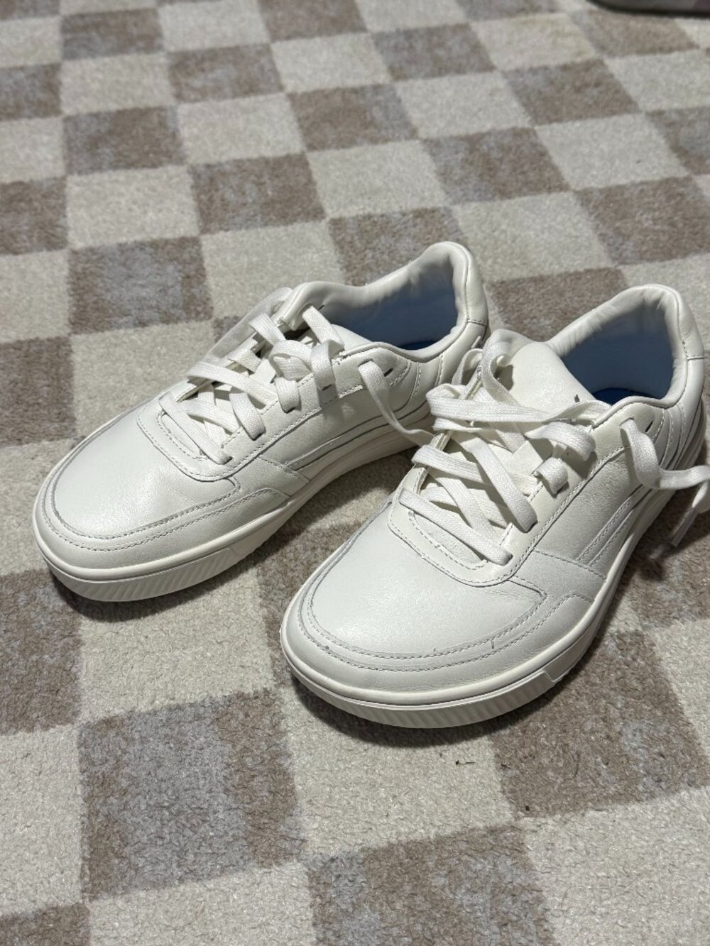 Women's Flux Leather Trainers, Size 9